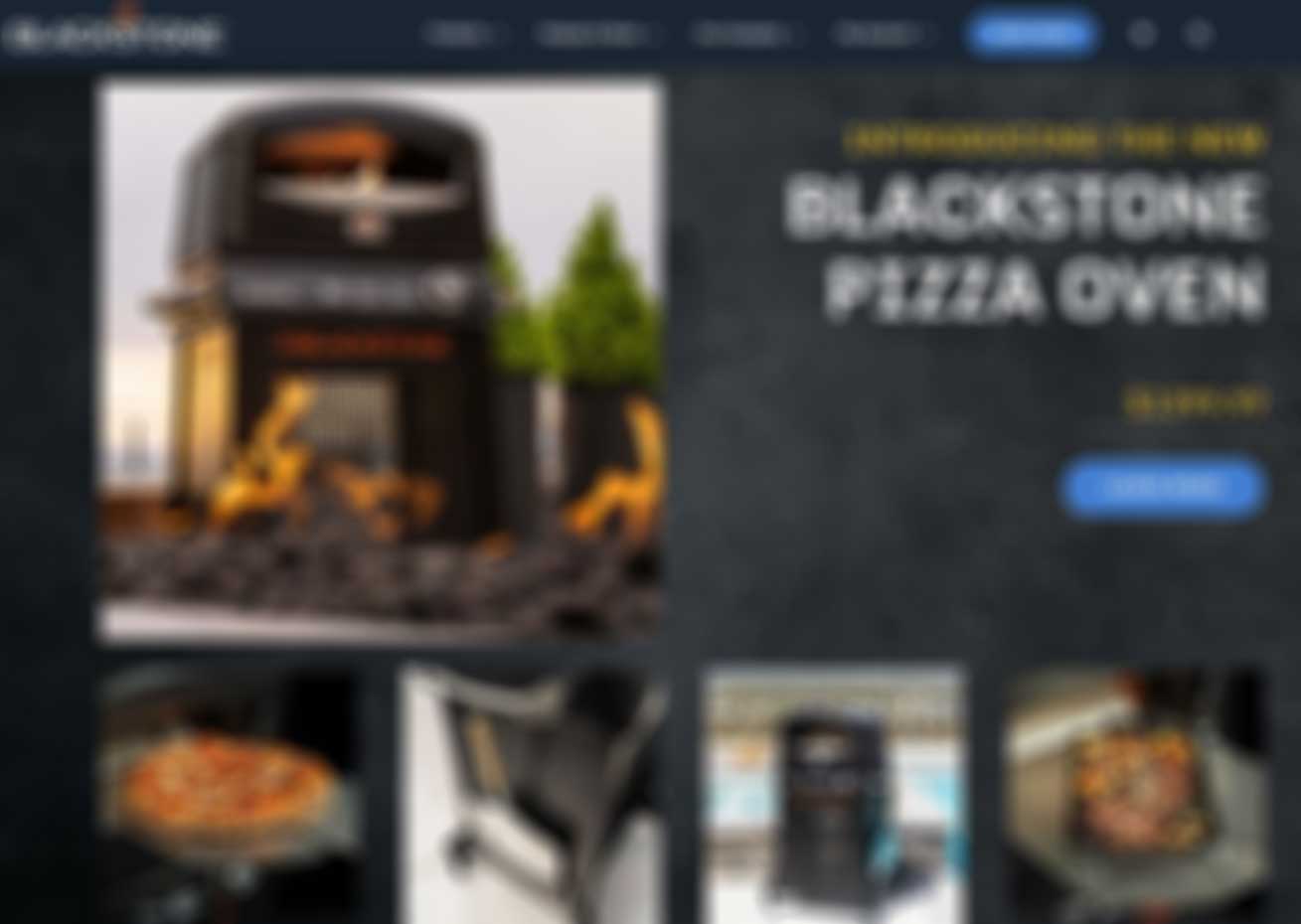 a blurred out photo of the Blackstone website.