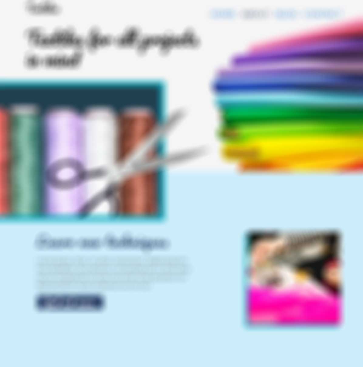 a blurred out photo of the my texilee website.